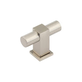 Westminster T Bar Cupboard Knobs  Satin Nickel - Burlington Range